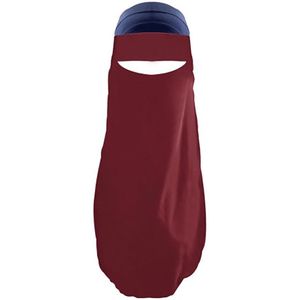 Effen Kleur Arabische Moslim Vrouwen Hijab Niqab Veilislamic Gezichtsmasker Sjaal Moslim Kreuk Hijab Sjaal Zachte Katoenen Hoofddoek