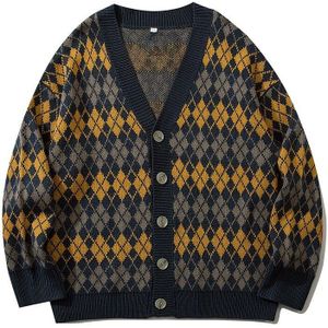 Herfst Mode Engeland Vest Stijl Pocket Winter Mannen Vest Plus Size Spliced Kleur Vest Knit Jacket