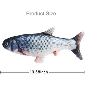 30/34Cm Elektronische Huisdier Kat Simulatie Vis Speelgoed Usb Batterij Opladen Kat Kauwen Spelen Speelgoed Bijten Levert Dropshiping