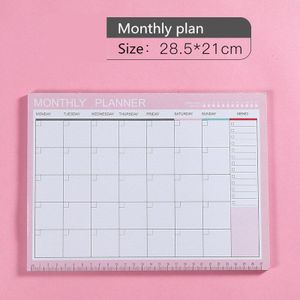 Notebook Kawaii Dagelijks Wekelijks Maandelijkse Jaarlijks Kalender Planner Agenda Schedule Organizer Journal Boek School A4 Planner