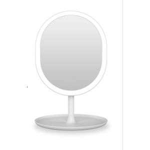 Led Make-Up Spiegel Touch Screen Spiegel Met Led Licht Verstelbare Vanity Mirror Stand Up Desk Cosmetische Spiegels Beauty Tools