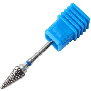6 Type Hard Silver Tungsten Carbide Bramen Nano Coating Nail Boor Metalen Bits Voor Manicure Nail Boor Accessoires Nail mills