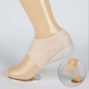 Unisex Invisible Hoogte Toename Sokken Hak Pads Siliconen Inlegzolen Voetmassage