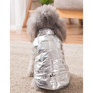 Winter Hond Jas Metalen Wind Vest Chihuahua Kleding Voor Kleine Honden Katoen Gewatteerde Warme Pet Kleding Voor Yorshires roupa cachorro