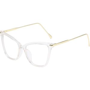 YOOSKE Kat Bril Frames Vrouwen Metalen Frame Disgner Optische Brillen Dames Transparante frame Vintage Brillen