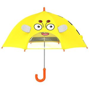 Kinderen Paraplu Kleine Gele Eend Kinderen Paraplu Kleine Transparant Venster Jongens En Meisjes Kleuterschool Baby Paraplu