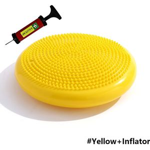 Yoga Ballen Massage Pad Opblaasbare Stabiliteit Wobble Balance Disc Kussen Mat Fitness Oefening Training Bal