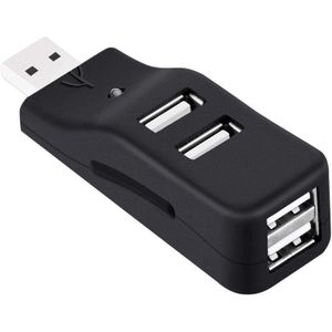 4 Port Usb Hub, Mini Usb 2.0 Data Hub Splitter Kleine Draagbare, Voor Pc, Laptop, notebook Pc, Xps, Imac En Meer
