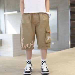 Zomer Baby Jongens Casual Shorts Met Pocket Kinderen Khaki Grey Korte Broek Tiener Sport Kids Kleding 5-14 Jaar Oud