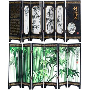 Bamboe Voor Vrede, Lakwerk Kleine Scherm Ornamenten Met Chinese Stijl Ambachten