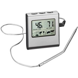 Digitale Barbecue Vlees Thermometer Voor Oven Thermomet Met Timer Vlees Probe Koken Keuken Thermometer Voor Vlees Voedsel Thermometer