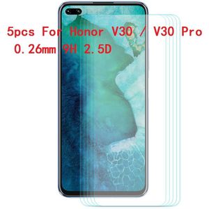 0.2Mm/0.26Mm 9H 2.5D/3D Arc Rand Gehard Glas Beschermende Film High Definition Absolute Transparantie voor Honor V30 / V30 Pro