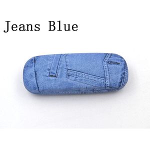 160*60*35 Mm Zonnebril Dozen Denim Doek Jeans/Piont Afdrukken Leesbril Doos Studenten Bijziendheid Brillen case 4 Kleur L3