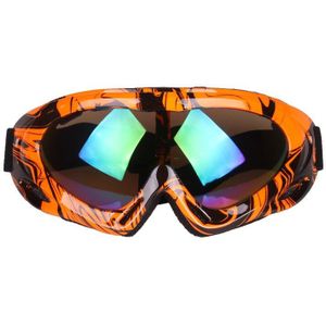 Volwassen Kinderen Kleurrijke Skibril Single Layer Beroep Sneeuw Eye-Bescherming Goggles Fiets Glas Off-Road Motorfiets Glasse