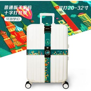 Bagage Riem Kruis Riem Verpakking Verstelbare Reizen Suitcaseband Nylon Koffer Met Reizen Accessoires