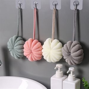 Bad Bubble Bal Exfoliërende Scrubber Zachte Douche Mesh Schuimende Spons Body Pompoen Bad Bal Badkamer Accessoires