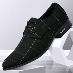 2022 Mannen Schoenen Mannen Kleding Schoenen Leer Ademend Leisure Business Canvas Formele Schoenen Mannen Zapatos De Hombre D1-24