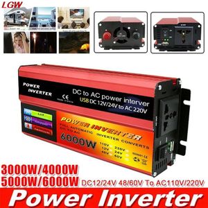3000W-6000W Piekvermogen Omvormer DC12V/24V Om AC110V Ac Converter Auto Omvormer draagbare Automatische Energiebesparende