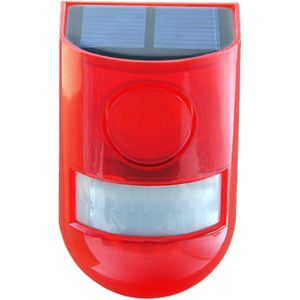 Solar Infrarood Motion Sensor Alarm Met 110Db Sirene Strobe Licht Voor Huis Tuin Carage Schuur Carvan Beveiliging alarm Sys