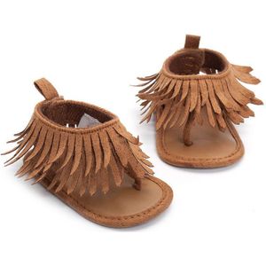 Kid Kwasten Sandal Lovely Baby Baby Meisje Zachte Zool Peuter Schoen Zomer Vintage Antislip Mocassin Stijl sandalen