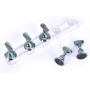 5 Stks/partij Magnetische Valse Nail Standhouder Display Praktijk Training Tips Nail Stand Voor Display Tonen Plank Manicure Gereedschap