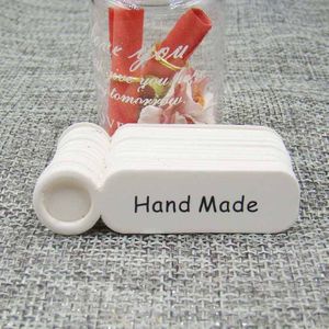 Cadeaulabels voor Kerstmis, 100 stuks kraftpapieren etiketten, kerstlabels met 20 m koord, cadeaulabels van kraftpapier, kerstlabels voor kerstdecoratie