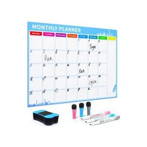 Yibai A3 Whiteboard Maandelijkse Planner Magnetische Message Board Voor School Bulletin Memo Boards Magneet Kalender 1 Gum 3Pen