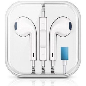 Voor Iphone Bluetooth Oortelefoon Hoofdtelefoon Mic Oordopjes Headset Geluidsisolerende In-Ear Bedrade Lightning Oortelefoon Voor Iphone 7X11 12