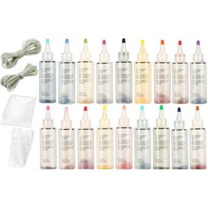 18 Flessen Tulp Permanente Een Stap Tie Dye Set Diy Kits Voor Stof Textiel Craft Kleding Voor Solo Projecten Kleurstoffen verf