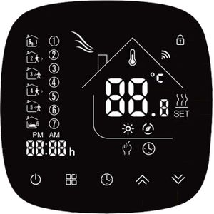 Wifi Slimme Thermostaat Temperatuurregelaar met Touchscreen LCD Programmeerbare Temperatuur Controller voor Water/Boiler Verwarming