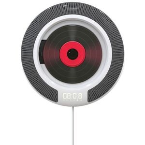 Draagbare Cd Speler Met Bluetooth Wandmontage Fm Radio Ingebouwde Hifi Luidsprekers Met Afstandsbediening Hoofdtelefoon Jack