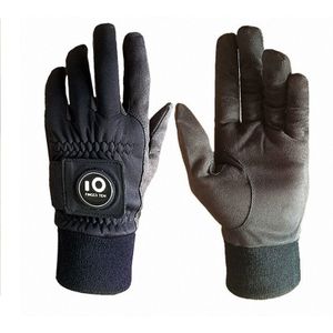 Winter Golf Handschoenen 1 Paar Zowel Hand met Bal Marker Regen Grip Warm Koud Weer Zwarte Kleur Maat ML L XL Fit Heren Vinger Tien