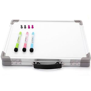 Desktop Opvouwbare Wissen Whiteboard Draagbare Tekening Schrijven Message Board Met Marker Pen Magnetische Knoppen