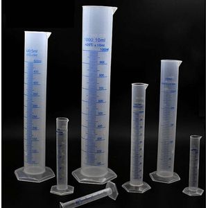 10/25/50/100/250Ml Maatcilinder Laboratorium Test Afgestudeerd Vloeibare Trial Tube Jar Toolchemistry