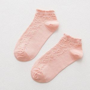 Effen Kleur Wit Zwart Beige Korte Sokken Voor Vrouwen Meisjes Lolita Kawaii Leuke Enkelsokken Harajuku Zomer Mesh Dunne Stroken sokken