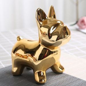 Grote Nordic Hond Spaarpot Gouden Keramische Mode Spaarpot Creativiteit Kinderen Cajas Fuertes Dinero Spaarpot Keramische NN50PB