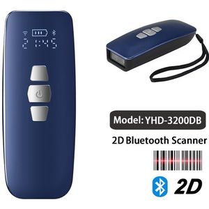 Yhdaa Mini Bluetooth Barcode Reader 2D Qr 1D Pocket Bar Code Scanner Voor Pos Inventaris Barcode Controleren