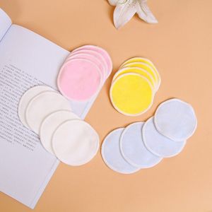 Dinorag 12 Stuks Make-Up Remover Pads Herbruikbare Katoenen Pads Make Up Facial Remover Bamboevezel Gezichtsverzorging Cleaning Tools