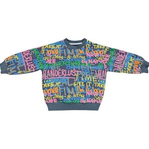 Mode Jongens Gedrukt Casual Truien Kinderen Katoen Alle-Wedstrijd Lange Mouw Sweatshirts 1-6Y