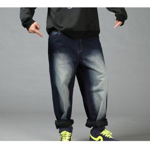 Hip Hop Baggy Jeans Heren Denim Hip hop Losse Broek Rap Jeans Voor Jongen Rapper Mode Plus size 30 -46