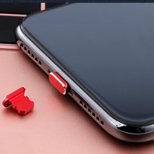 1Pc Mobiele Telefoon Stof Plug Voor Iphone X/8Plus/7/6S Meer Uitgebreide Bescherming geen Verkleuring Meer Wearable Licht Aluminium Legering