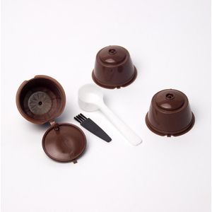 3pcs Herbruikbare Hervulbare Koffie Capsules Pods Koffiezetapparaat Pod Cup Cafeteira Koffie Filters Voor Nescafe Dolce Gusto Machines