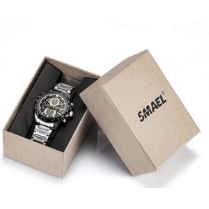Smael Originele Geschenkdoos Voor Sport Horloges Mentale Doos Mannen Horloge Accessoire Led Digitale Horloge Doos Bescherming Sqaure Doos Voor horloge