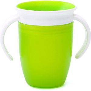 360 Graden Kan Worden Gedraaid Baby Leren Drinkbeker Met Handvatten Anti Spill Zuigeling Training Lekvrij Water Cup Fles MBG0432