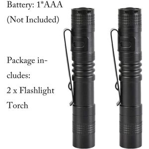 300Lm Mini Draagbare Led Zaklamp Zaklamp Pocket Clip Waterdichte Medische Pen Lamp Kleine Pocket Flash Light Voor Camping Vissen