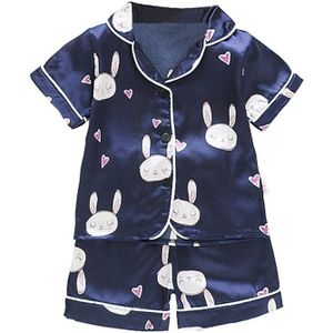 Baby Kids Jongens Meisjes Bunny Print Outfits Set Kids Korte Mouw Blouse Tops + Shorts Nachtkleding Pyjama