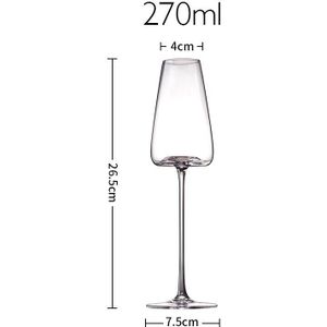 Creatieve 270-600Ml Bolle Bodem Handgemaakte Rode Wijn Glas Ultra-Dunne Crystal Bordeaux Bordeaux Beker Art Grote buik Proeverij Cup