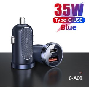 Joyroom 30W Autolader Quick Charge 3.0 Pd Mini Snelle Auto Usb Lader Adapter Voor Iphone 11 Pro Max7 8 Plus Xiaomi Redmi Huawei