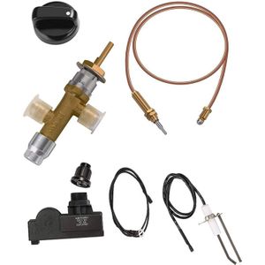 Lage Druk Lpg Propaan Gas Haard Vuurkorf Veiligheid Regelklep Kit, drukknopontsteking Kit Voor Gas Grill, Heater
