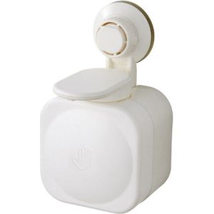 Wall Mount Zeepdispenser Waterdicht Zuignap Zeepkist Voor Badkamer Keuken Handleiding Vloeibare Lotion Pomp